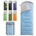 Camping Sleeping Bag-Envelope Mummy Outdoor Lightweight Portable Waterproof Perfect for 20 degree Traveling,Hiking Activities(Sky Blue / Left Zip, Rectangular)