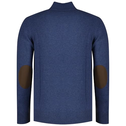 Hackett London Para Hombre. HM703239 Jersey Lana Azul (Xl), Casual - 3