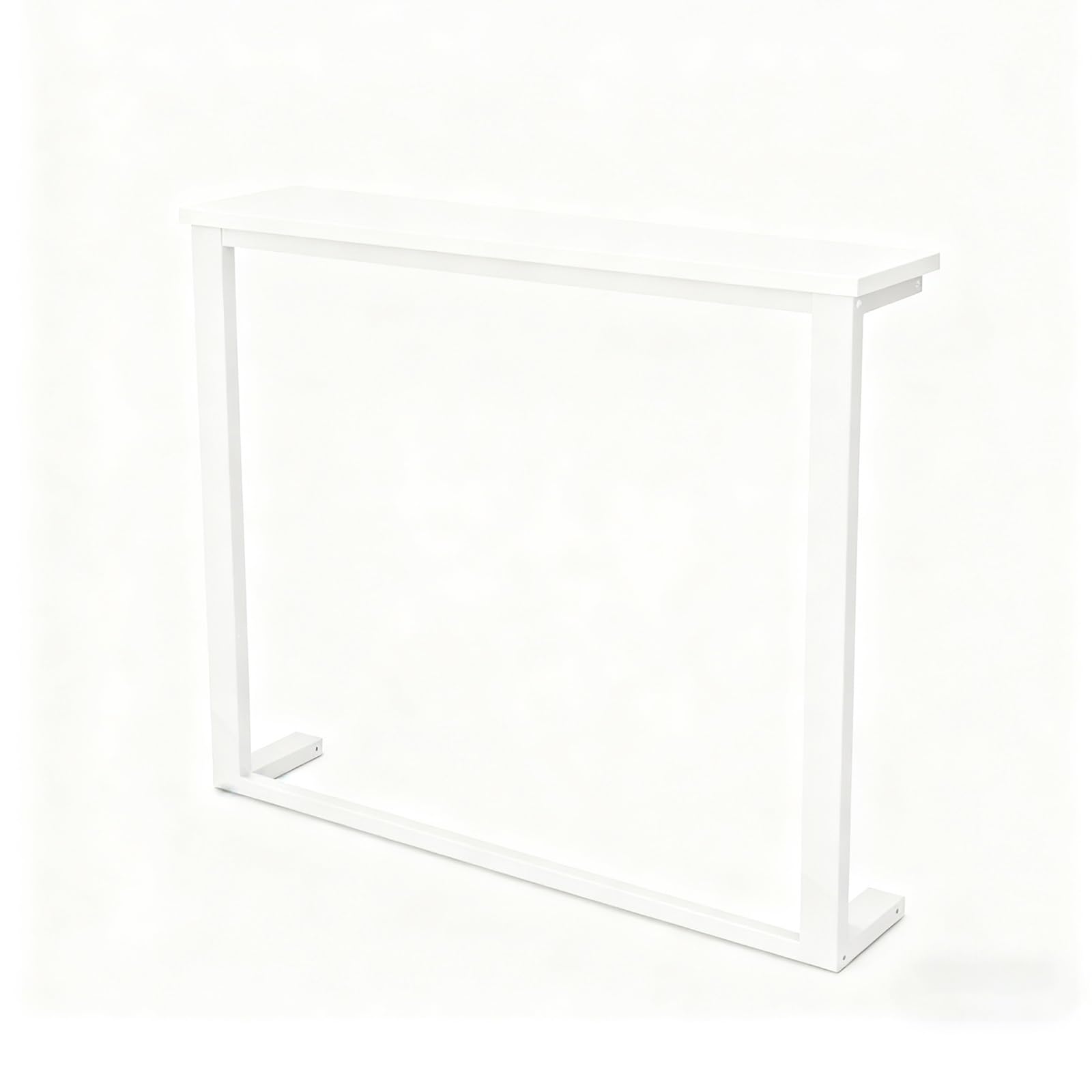 Stolik Konsolowy, Stoliki do Salonu, Tylna Półka Sofy, Długi Stolik, Blat Półki na Kaloryfer, bez Wiercenia, z łatwym w Montażu Uchwytem(White,140x20x100cm/55x8x40in)