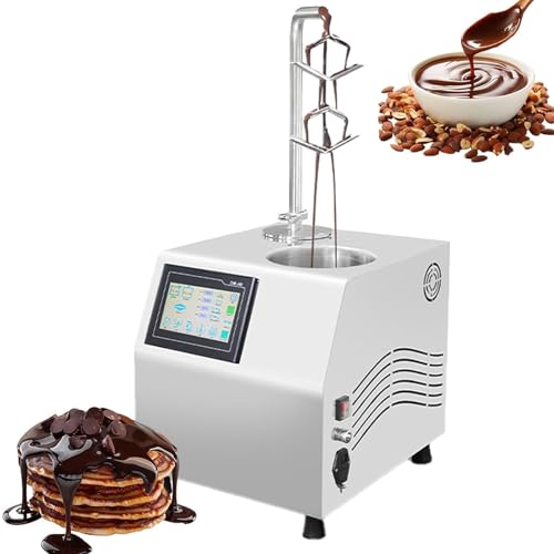 RoyceBee Fuente de Chocolate Comercial para Fondue, MáQuina EléCtrica de 5,5L /7L de Capacidad, con Temperatura Ajustable, Ideal para Fiestas de Dulces, Bodas, Bares, BuféS Infantiles,7L