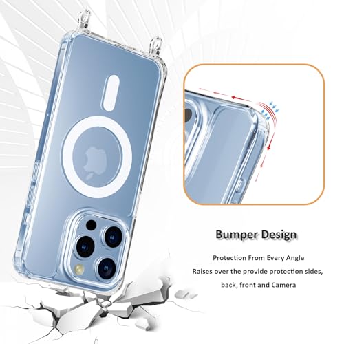 Coque iPhone 15 Pro MagSafe cordon bleu marine antichoc