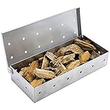 ahumador gastronomico 4. Gran Capacidad -- Las dimensiones de la caja de ahumado son 22 * 9,5 * 4cm, se puede añadir una gran cantidad de serrín a la vez, reduciendo la frecuencia de adición.
