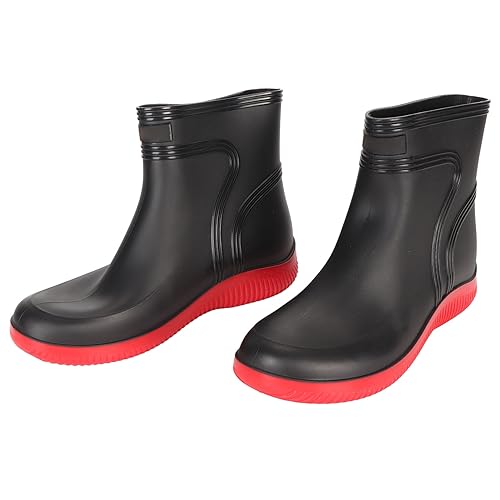 Botas de Chuva Antiderrapantes, Homens Botas de Chuva, Botas de Chuva Ao Ar Livre Botas de Meia Pant