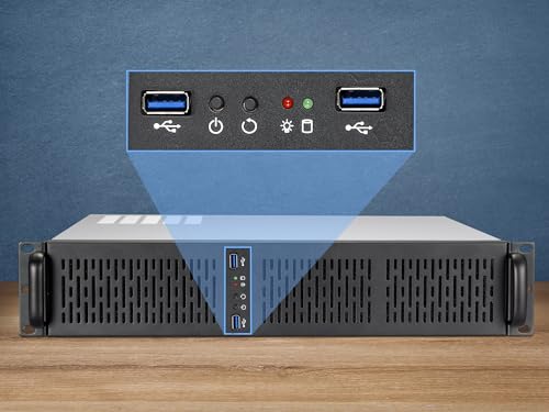 Image of Rosewill 2U Server Chassis Rackmount Case | 4 x 3.5 HDD Bays | Micro-ATX Compatible | 3 x 80mm PWM Fans | 2 x USB 3.0 | RSV-Z2600U