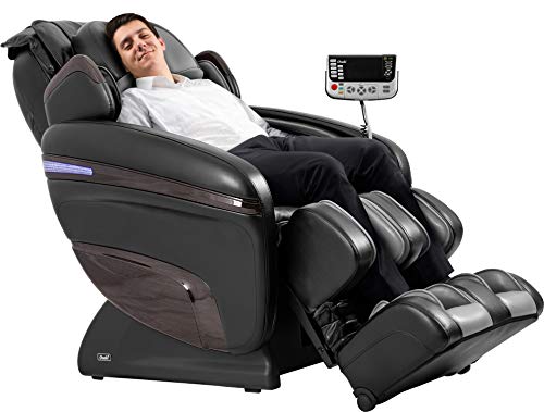 OSAKI OS-Pinnacle Zero Gravity Computer Body Scan 51 Air Bag Massage Hip Massage Auto Leg Scan Best Massage Chair (Black)
