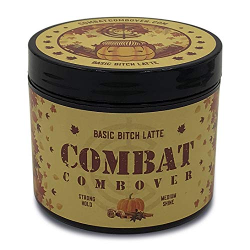 Combat Combover, Strong Hold Pomade, 4oz (Basic Bitch Latte)