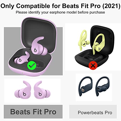 Funda para Beats Fit Pro Case, ICARER Piel Genuina Cuero Luxury Vintage Series Portátil Ultra Delgado Protección Cover Funda Carcasa para Beats Fit Pro (LED Visible) (Negro)