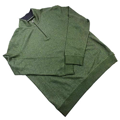English Laundry Men's 1/4 Zip Pullover in Olive, Size Medium