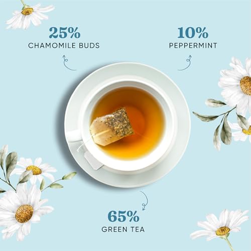 Image of Dorje Teas Chamomile Darjeeling Tea | 30 Pyramid Teabags (Pack of 1) | Selim Hill Estate | Soothing Floral Flavour | Promotes Sleep & Stress Relief | Organic Whole Leaf Blend | 30 Cups