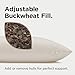 Hullo Buckwheat Hulls for Pillows & Refill, 10 lb Pillow-Grade Fill Grown & Milled in USA