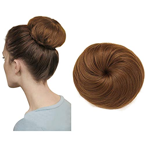 SARLA Updo Hair Bun Extension Synthetic Donut Chignon Ballet Buns Clip in Hair Pieces for Women Gril Lady