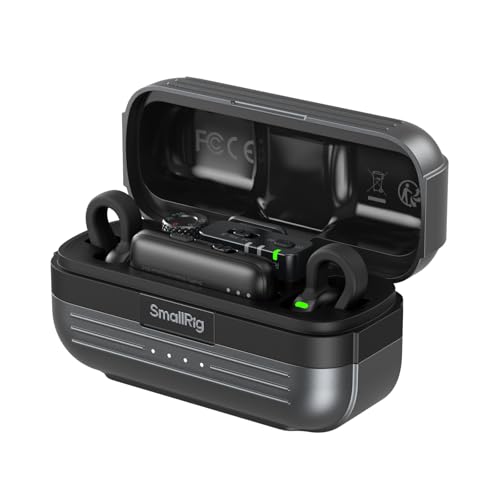 SMALLRIG Micrófono Inalámbrico S70 con Interfaces USB C y 3.5mm para Teléfonos/Tablets/Cámaras, Invisible y Ligero para Vlog, Grabación 48kHz/24bit, Reducción de Ruido   5715