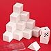 10pc Pure White Cube Eraser Student Cube Square Eraser-2 * 2 * 2cm