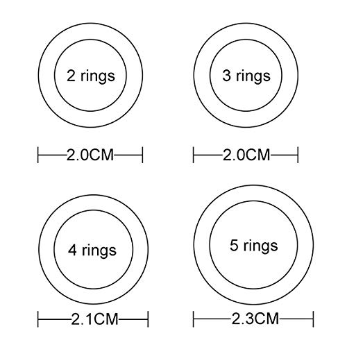 Getname Necklace Personalized Custom Engraved Russian Ring Necklace Family Name Necklace Sterling Silver 925 Mother's Day Jewelry 2 Name & 3 Name & 4 Name & 5 Name2