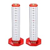 Vibsky Höhenlineal mit doppeltem Verwendungszweck mit magnetischer Basis für Tischlerei, Bodenbelag und Fliesen, 165 mm Aluminiumlegierung, 2 Stück