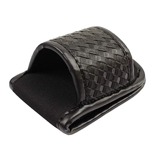 Basketweave Open Top D Cell Compact Light Holder, Duty Belt Accessories-Flashlight Pouch Holster #TOP4