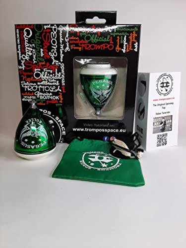 trompos space- Pegasus Roller Gerardo Montero y Javi De María Peonza, Color Verde, Mediano (PRVCU)