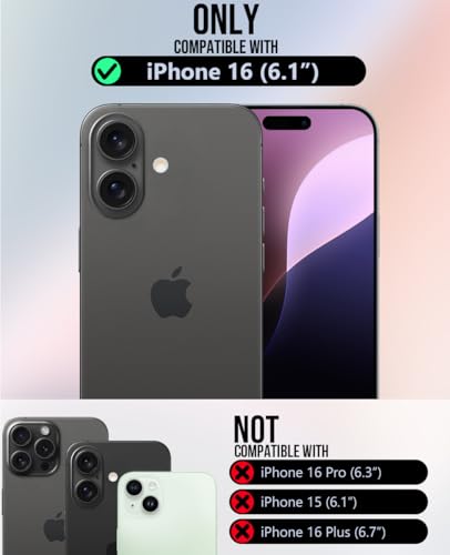 OCASE for iPhone 16 Case, PU Leather Wallet, Magnetic Flip Folio Cover with RFID Blocking, Card Holders, Shockproof TPU - Image 2