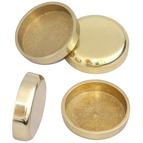 House of Brass C18-PB-PACK04 Castor Cups Internal 49mm Pack of 4-House of Brass-C18-PB-PACK04 Cover