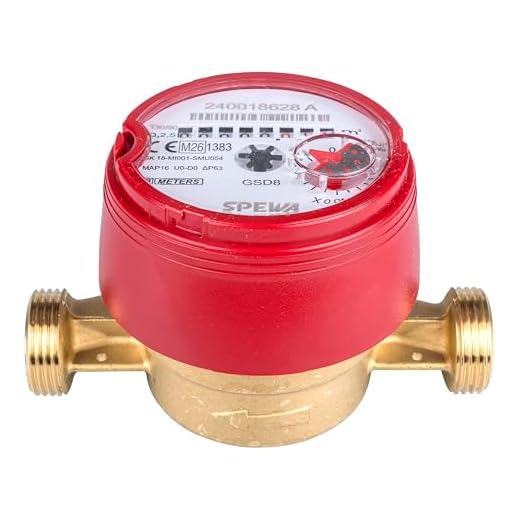 SPEWA Wasserzähler Q = 2,5 (alt QN 1,5) Warmwasser, BL 110 mm 3/4 Zoll Beste Messgenauigkeit geeicht 2026