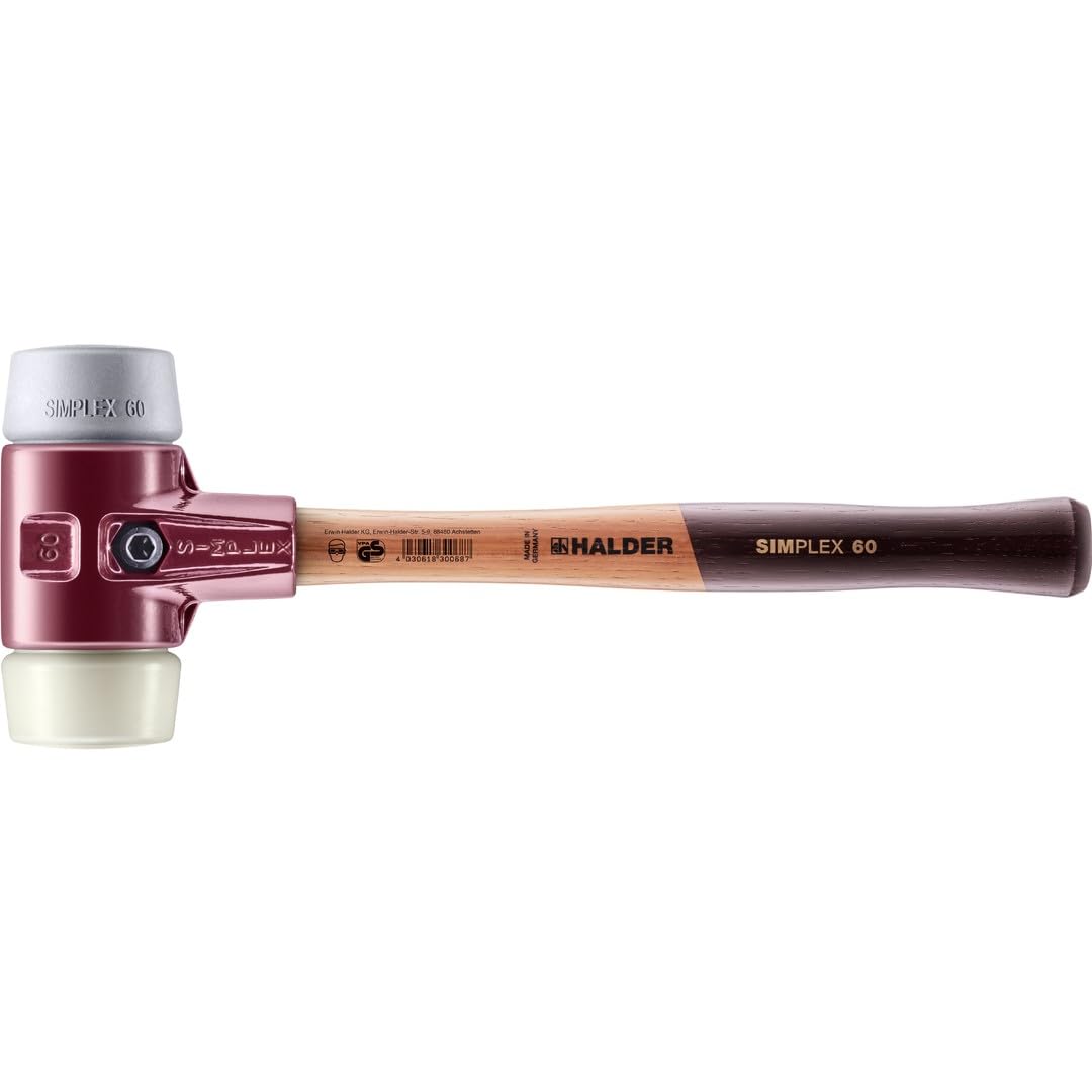 Halder 3038060 "simplex" soft-face tpe-mid/nailon mazo, multicolor, 60 mm