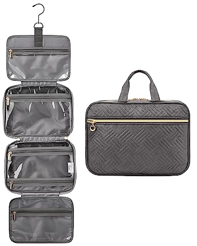 Beauty Case da Viaggio Donna da Appendere Impermeabile Trousse Trucchi Necessaire Alta Capacità porta da Accessori Utili Makeup Bag con Gancio