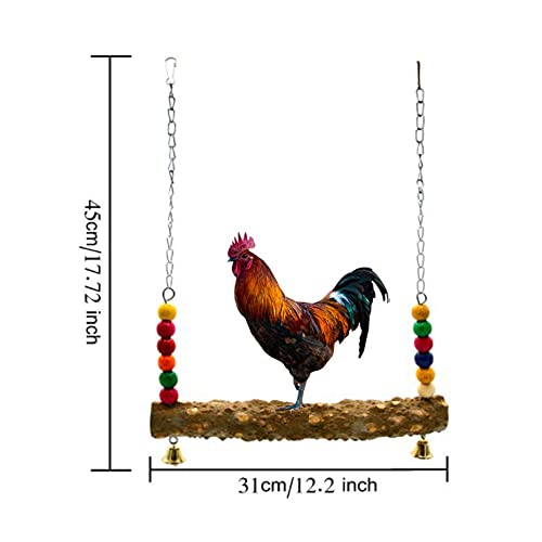 Kaimeilai Kippenspeelgoed, vogelspeelgoed, kippenschommel, kippenschommel, xyofoon speelgoed met bloemen, stenen om te… - Afbeelding 4
