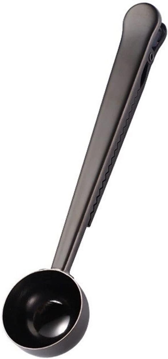 Coffee Scoops Multifunctional Stainless Steel Coffee Spoon Milk Powder Measuring Spoon Sealed Clip Coffee Bean Measuring Spoon Milk Tea measur