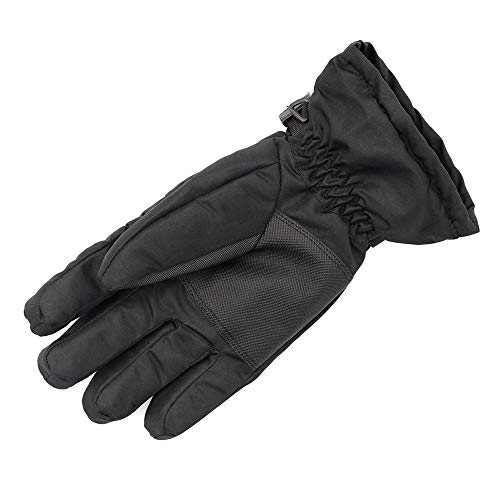 KKmoon 1 par de luvas de motociclismo, luvas térmicas à prova d'água, à prova de vento, prata