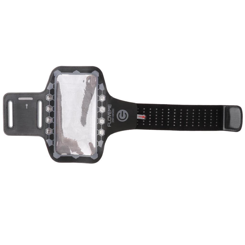 UJEAVETTE® Led Safety Reflective Belt Strap Armband Night Outdoor Sports Running Gray-image-49