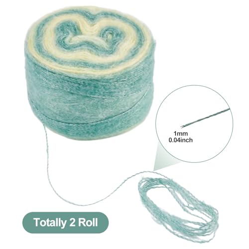 Fil de soie mohair vert d'eau pour tricoter vos pulls d'hiver - 6