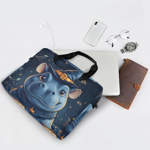 Funda para portátil hipopótamo Halloween 13-15.6 pulg miniatura 7