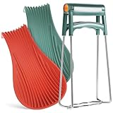 HIAKDOFT Silikon Löffelablage Satz mit Anti Verbrühung Tellerheber Hitzebeständig Bpa Frei für Küchenutensilien und Dampfteller Küchenhelfer für Haushalt und Gastronomie