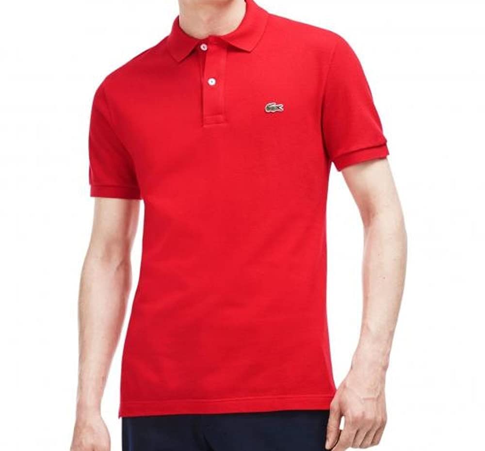 Polo Lacoste homme manches courtes piqué classique cassis 4XL - 5