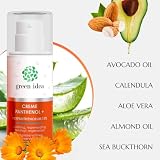 Green idea PANTHENOL krem 11% | wysoka zawartość dekspantenolu – krem do twarzy, pantenolu, maść lecznicza, aloes, nagietek, rokitnik | pielęgnacja po opalaniu | pielęgnacja wyprysku