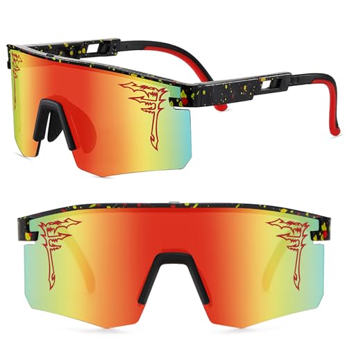 Image of ACEXPNM Two Sizes Baseball Sunglasses For Adults and Youth Boys Girls Kids UV400 Men Women Outdoor Sports Sun Glasses