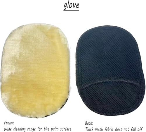 Image of Microfiber Car Cleaning Gloves, Super Absorbent and Perfect Cleaning for Bike, Car (Multi Colour) (Car Cleaning Gloves)