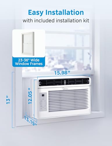 image for Midea 5,000 BTU EasyCool Window Air Conditioner - Cool up to 150 Sq. F