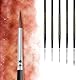 Kolinsky Pinsel, Golden Maple Miniatur Pinsel Natural Hair Professional Pointed Round Brush for Model Painting, Watercolor Details, Acrylic Gouache Inks Painting, Size 2 1 0 00 5/0