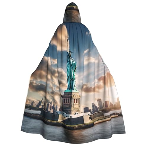 Cape à capuche Statue de la Liberté costume adulte bal masqué cosplay
