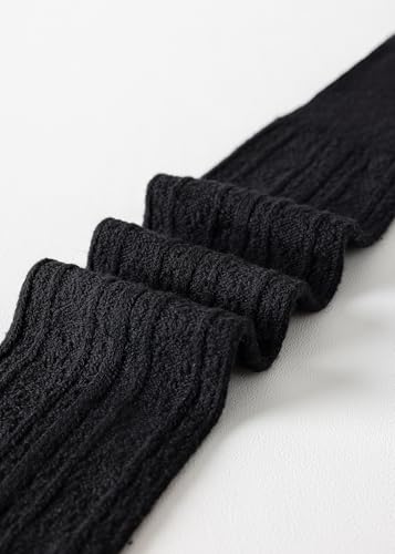 Women's Extra Long Cotton Knit Thigh High Socks, Warm Thick Over Knee Boot Stockings, Leg Warmers4