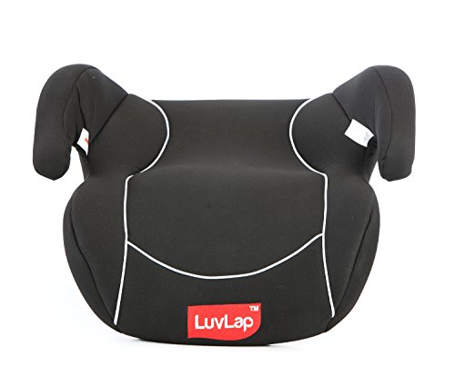 Image of LuvLap Booster Car Seat, Backless Design, for Children & Kids from 6 to 12 Years (Black)