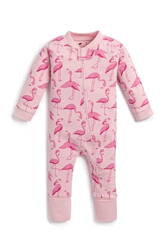 Image of MONICA + ANDY One Piece Baby Pajamas, 100% Organic Baby Clothes for Girls and Boys, Sizes For Newborn and Infant