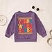 MODNTOGA Young Wild and Three Shirt Toddler Girl Third Birthday Sweatshirt 3rd Birthday Crewneck Outfit 3T B-Day Party Tops(Purple, 3 Years(100))
