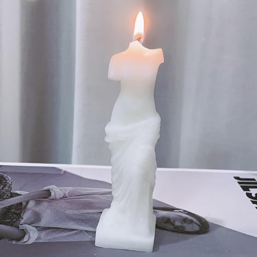 NatureMan 2 Pcs Venus Statue Scented Candle, Aroma Soy Wax