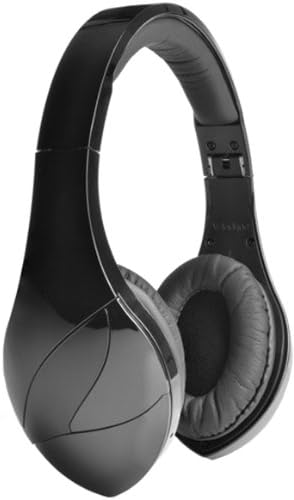 Velodyne vFree Bluetooth Wireless Stereo Headphone with Built-in Mic for Apple iPhone iPad and Android Devices (Gloss Black)