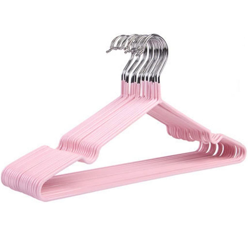 MOBYGKFY Clothes Hanger Household Non-slip Metal Drying Rack for Adult suit length Clothing hanger(D)