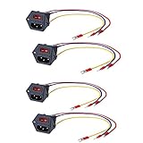 Preste atención a: este interruptor de toma de corriente está bien instalado en un conjunto completo, se puede usar directamente cuando lo obtenga, seguro y conveniente para agregar cables de 3 piezas.