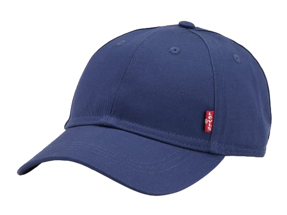 Levi's Herren Classic Twill Red Tab Baseball Cap, Blau (Navy Blue), 58 cm