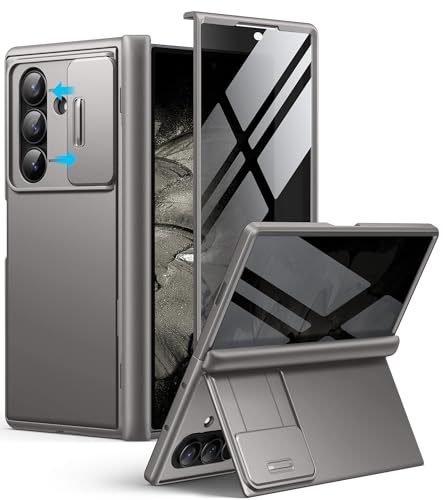 Coque Z Fold 7 anti-espion BERFY avec protection écran charnière et béquille